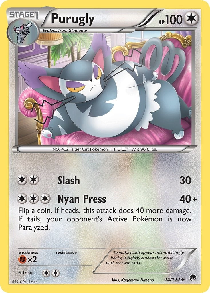 Image for Purugly (94/122) (BKP) - Pokemon