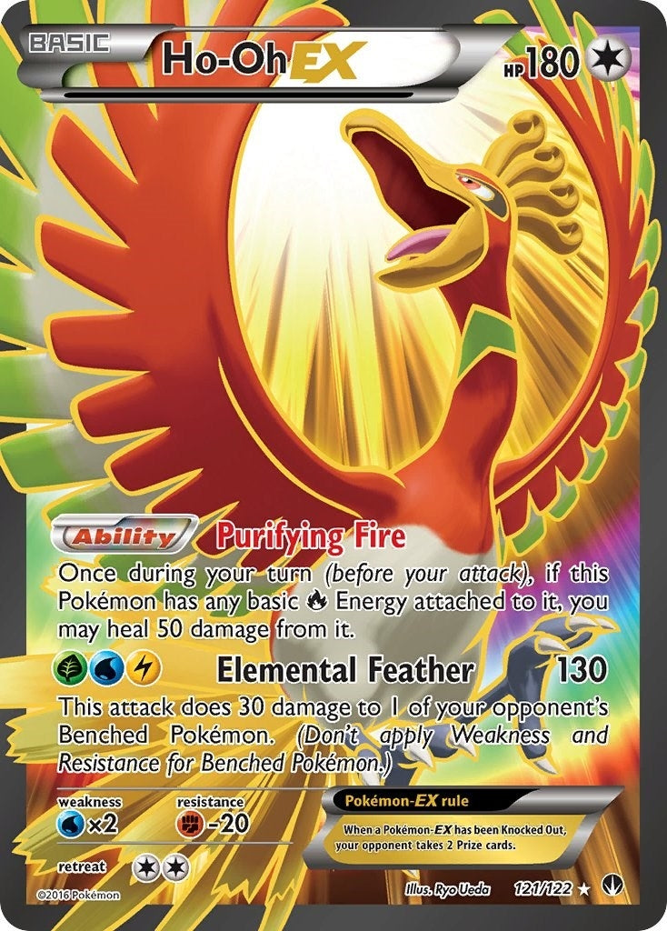 Image for Ho-Oh EX (Full Art) (121/122) (BKP) - Pokemon