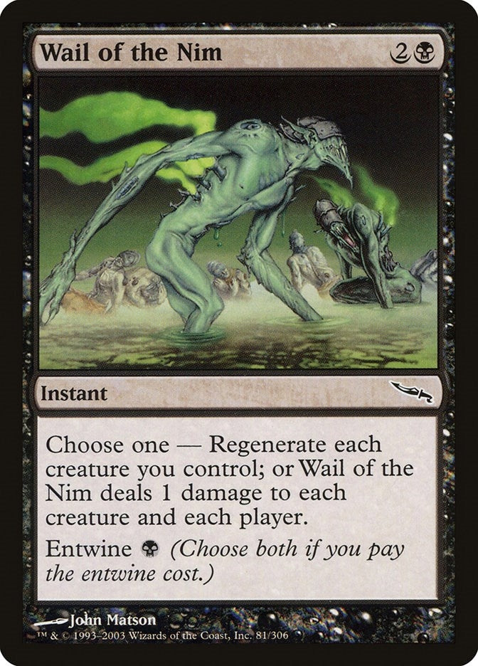 Image for Wail of the Nim (81) - Magic: The Gathering
