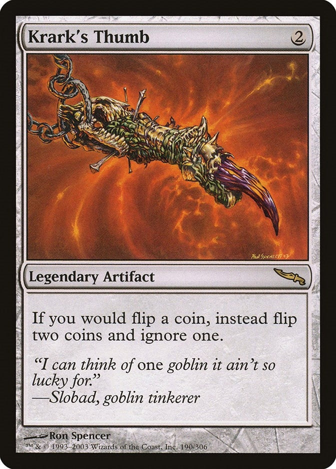 Image for Krark's Thumb (190) - Magic: The Gathering