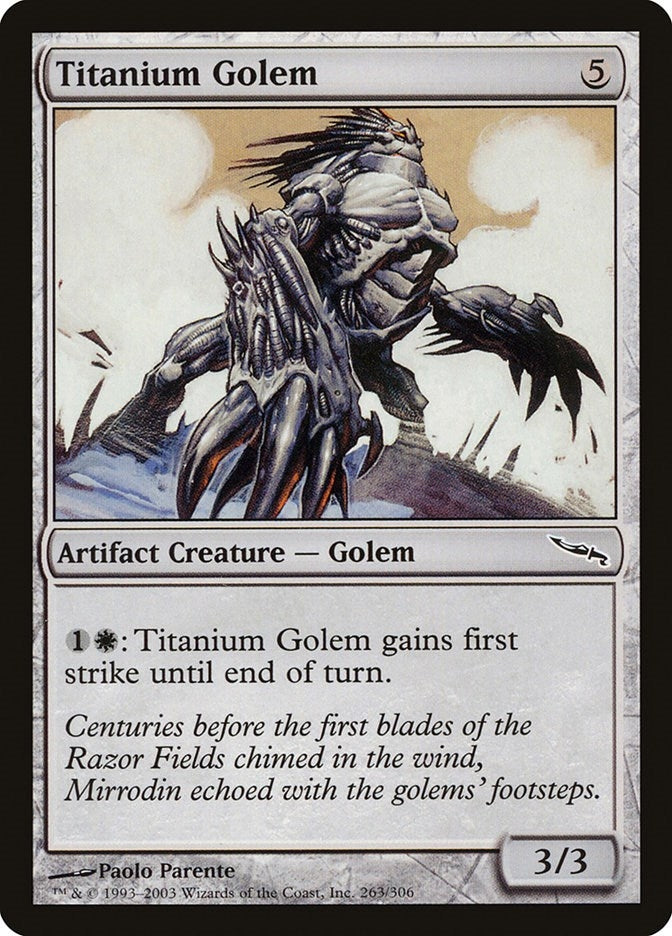 Image for Titanium Golem (263) - Magic: The Gathering