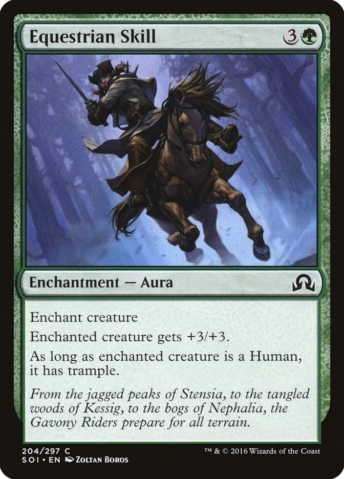 Image for Equestrian Skill (204) - Magic: The Gathering