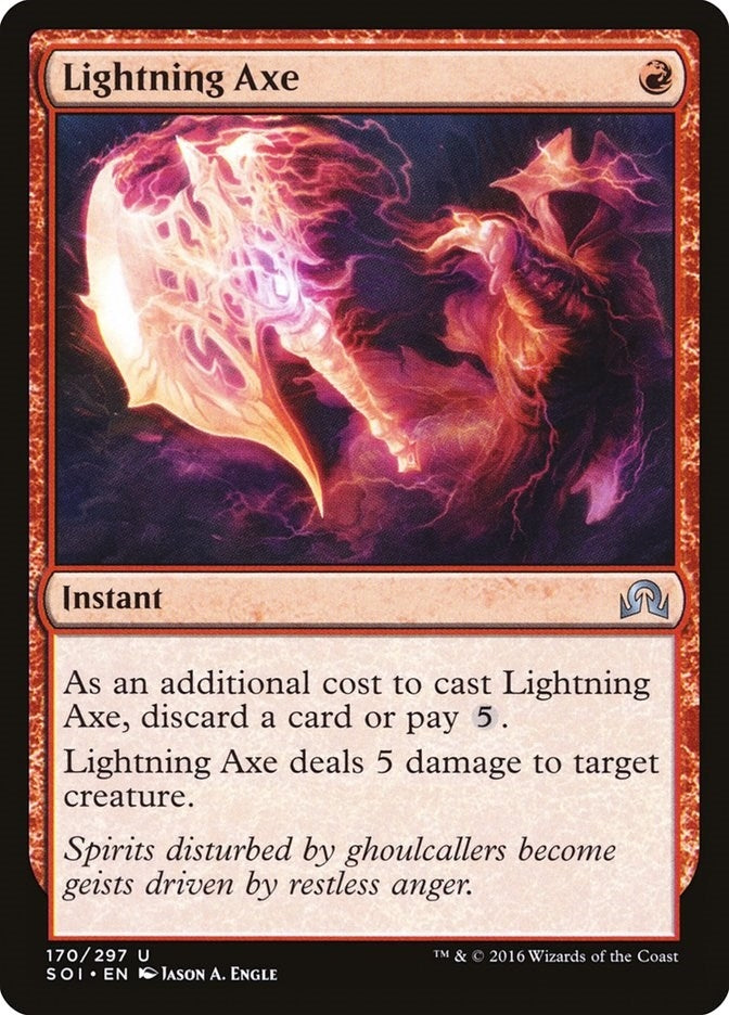 Image for Lightning Axe (170) (SOI) - Magic: The Gathering