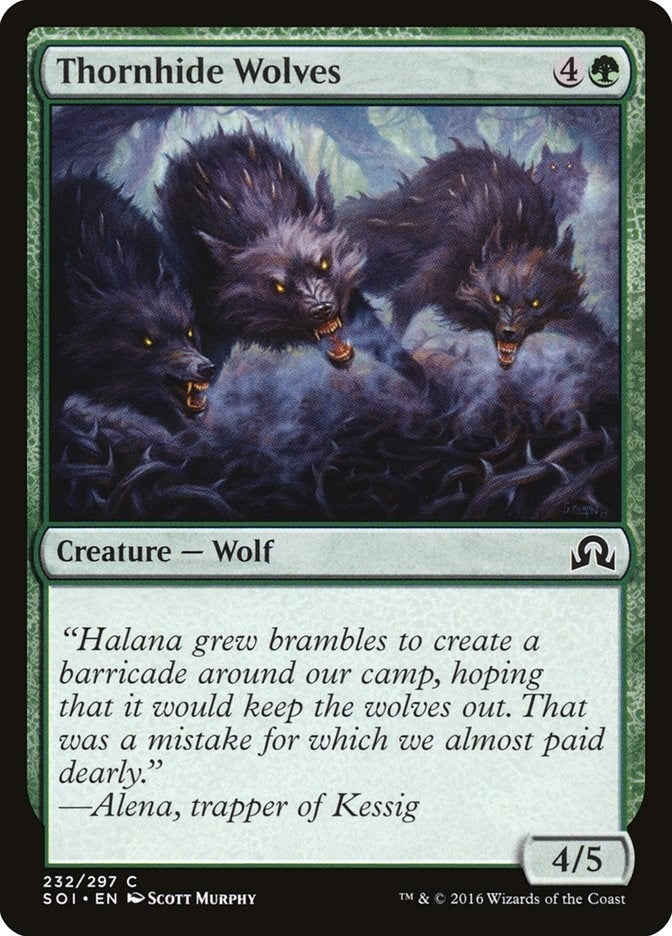 Image for Thornhide Wolves (232) - Magic: The Gathering