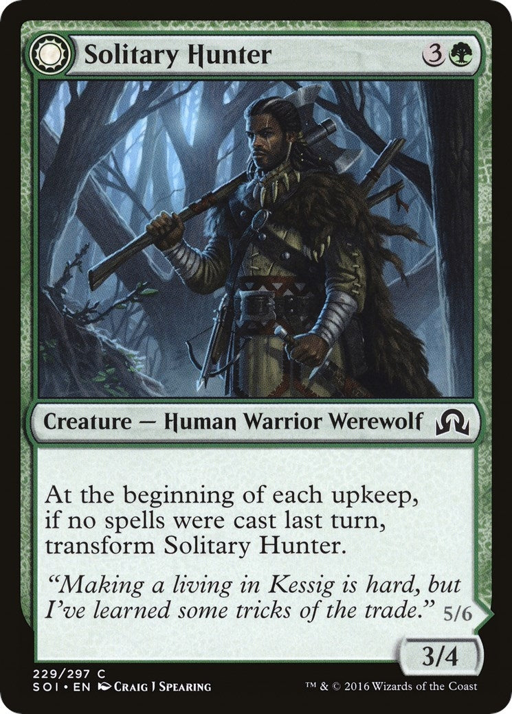 Image for Solitary Hunter (229) - Magic: The Gathering