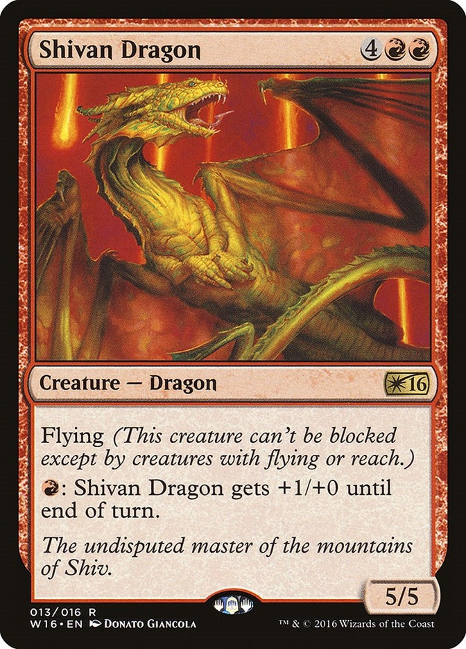 Image for Shivan Dragon (13) - Magic: The Gathering