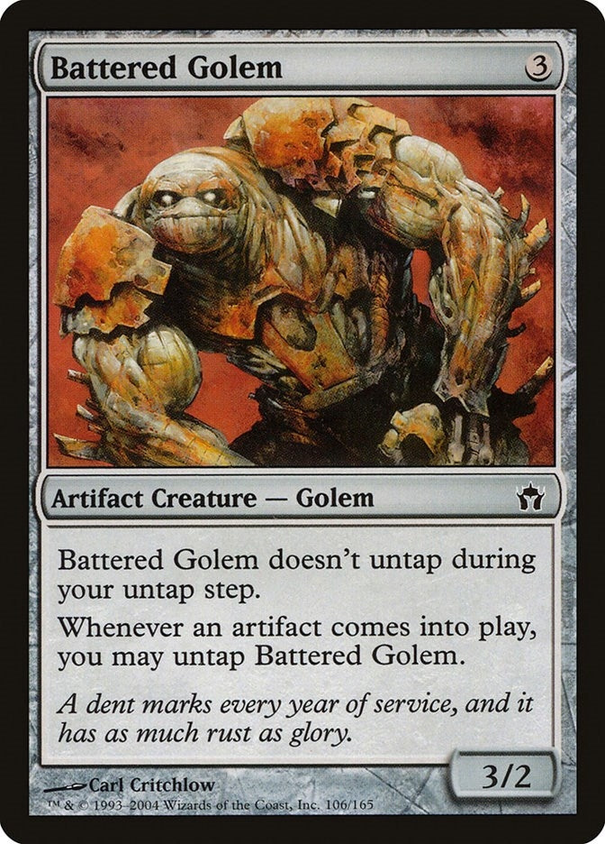 Image for Battered Golem (106) - Magic: The Gathering
