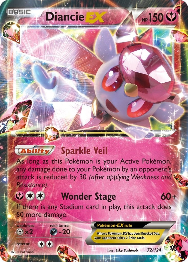 Image for Diancie EX (72/124) (FCO) - Pokemon