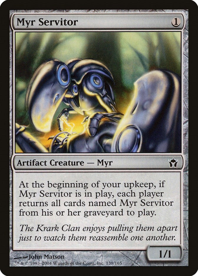 Image for Myr Servitor (139) - Magic: The Gathering