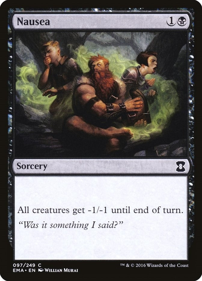 Image for Nausea (97) - Magic: The Gathering