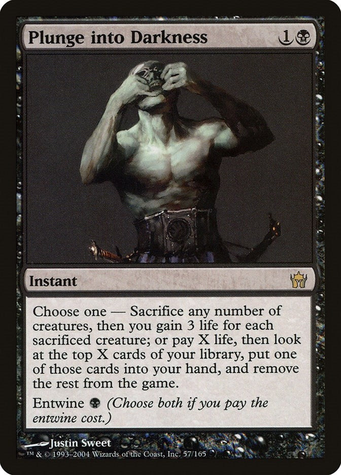 Image for Plunge into Darkness (57) - Magic: The Gathering