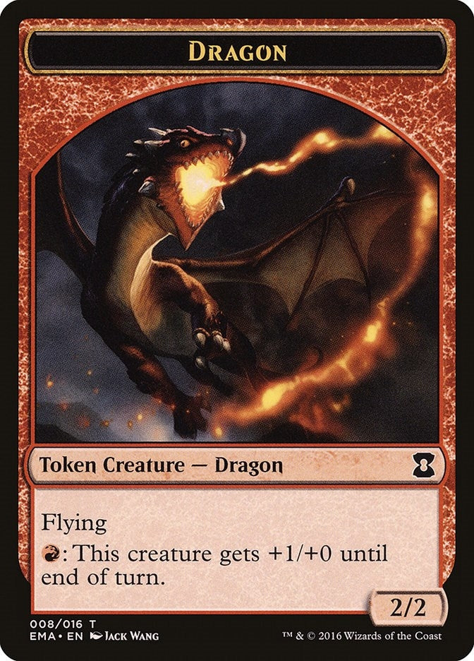 Image for Dragon Token (8) - Magic: The Gathering