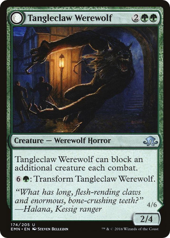 Image for Tangleclaw Werewolf (174) - Magic: The Gathering