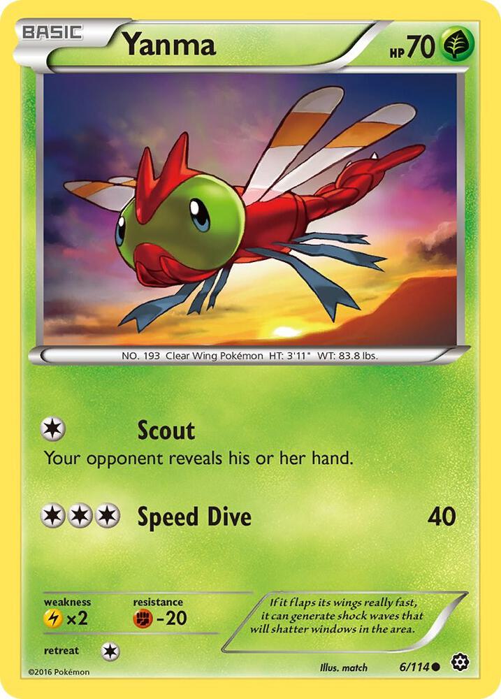 Image for Yanma (6/114) (STS) - Pokemon