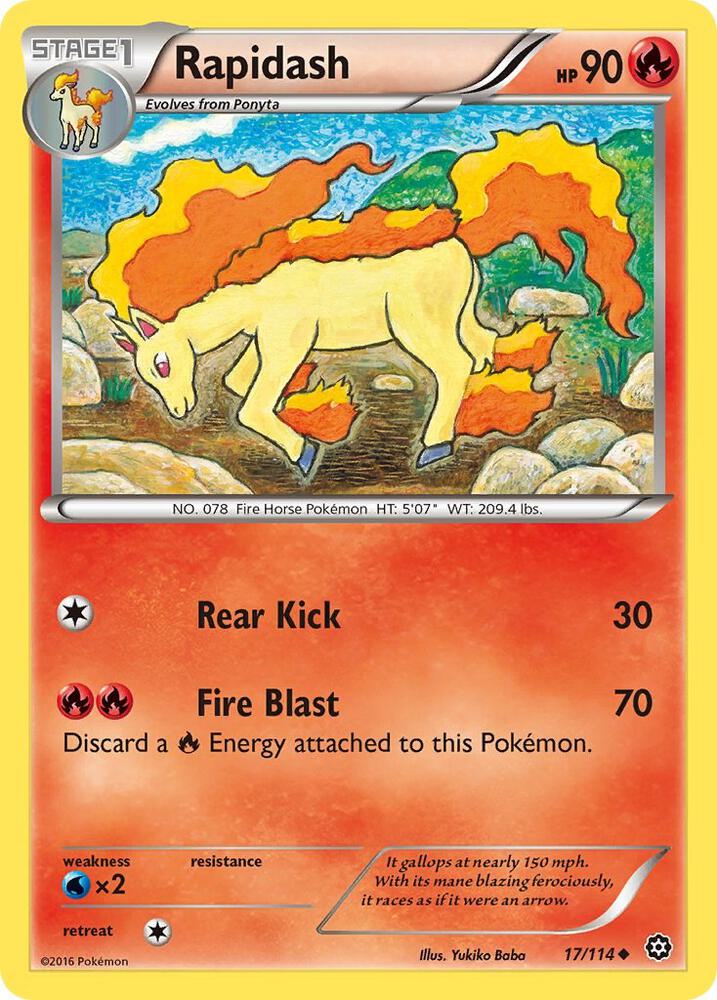 Image for Rapidash (17/114) (STS) - Pokemon