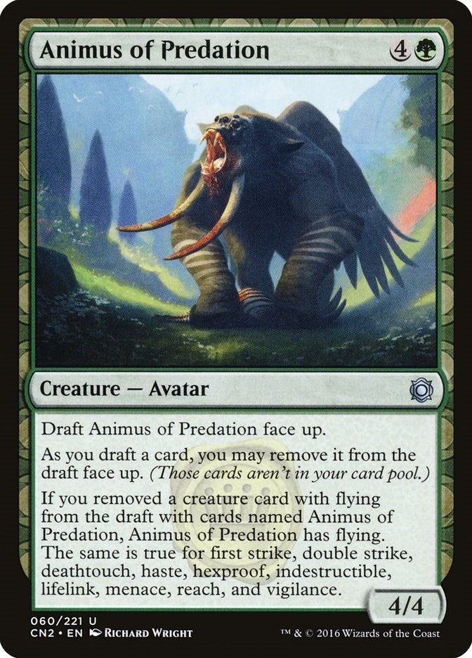 Image for Animus of Predation (60) (CN2) - Magic: The Gathering