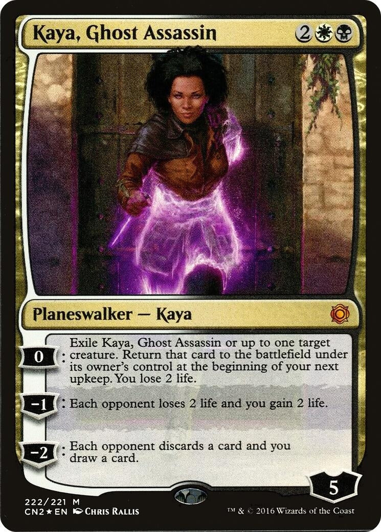 Image for Kaya, Ghost Assassin (Alternate Art Foil) (222) (CN2) - Magic: The Gathering