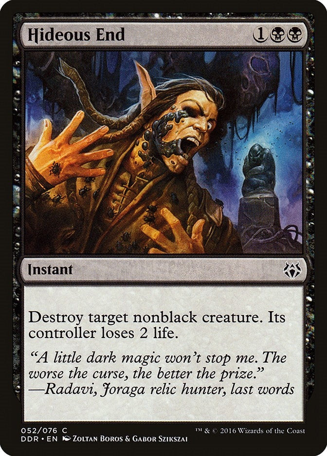 Image for Hideous End (52) - Magic: The Gathering