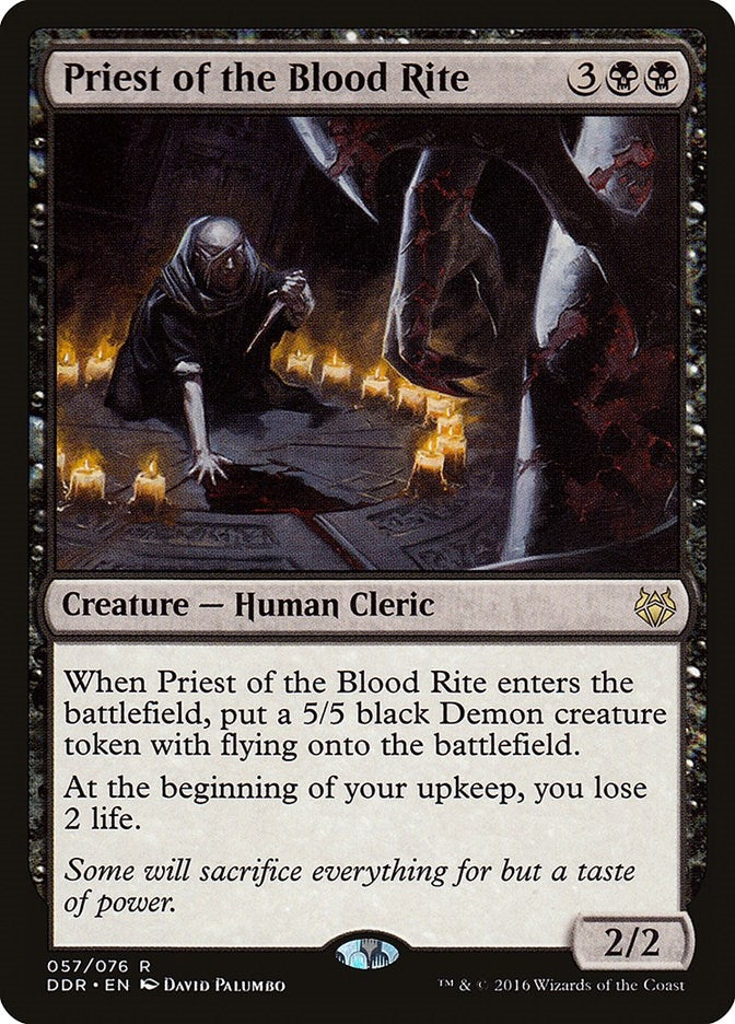 Image for Priest of the Blood Rite (57) - Magic: The Gathering