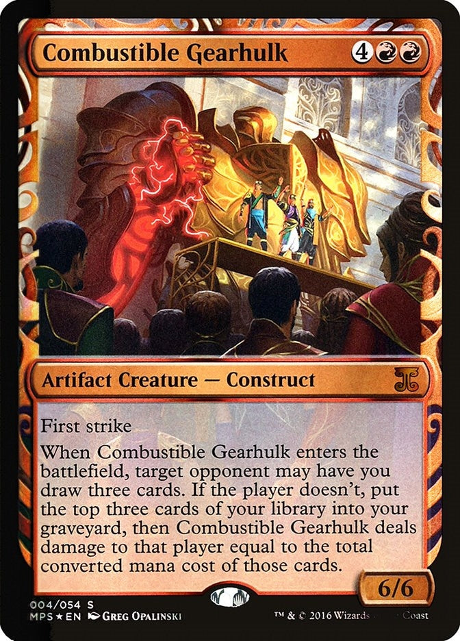 Image for Combustible Gearhulk (4) - Magic: The Gathering