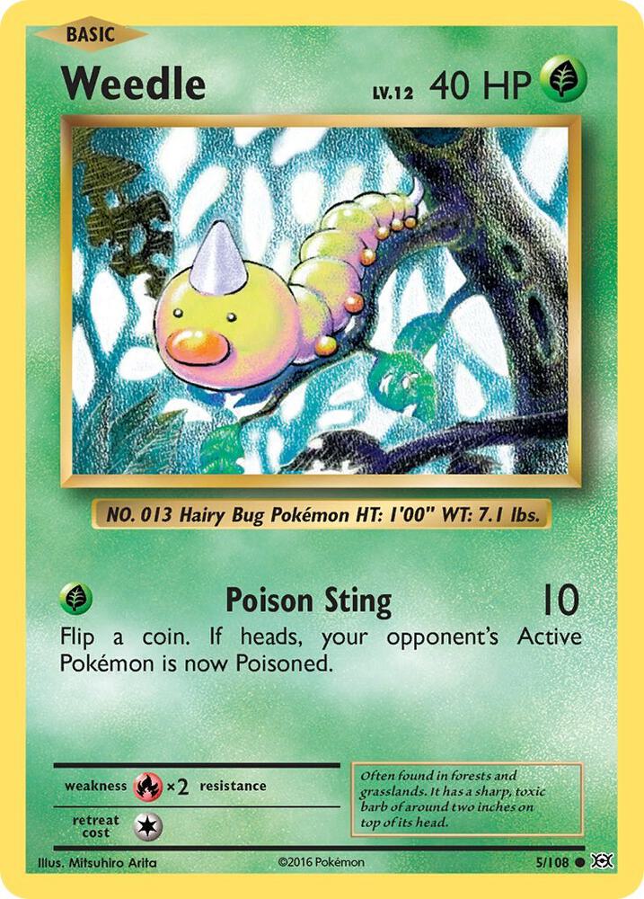 Image for Weedle (5/108) (EVO) - Pokemon