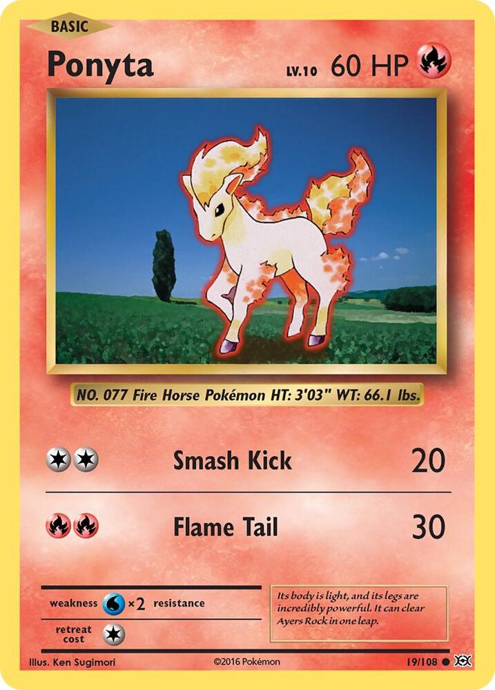 Image for Ponyta (19/108) (EVO) - Pokemon