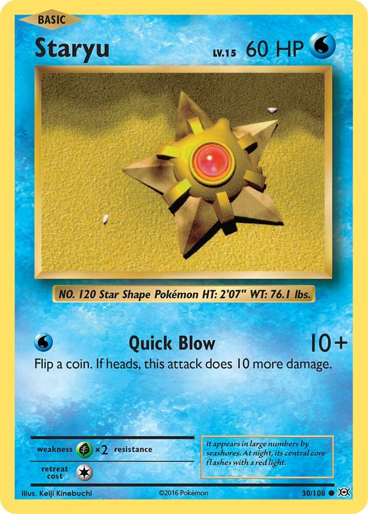 Image for Staryu (30/108) (EVO) - Pokemon