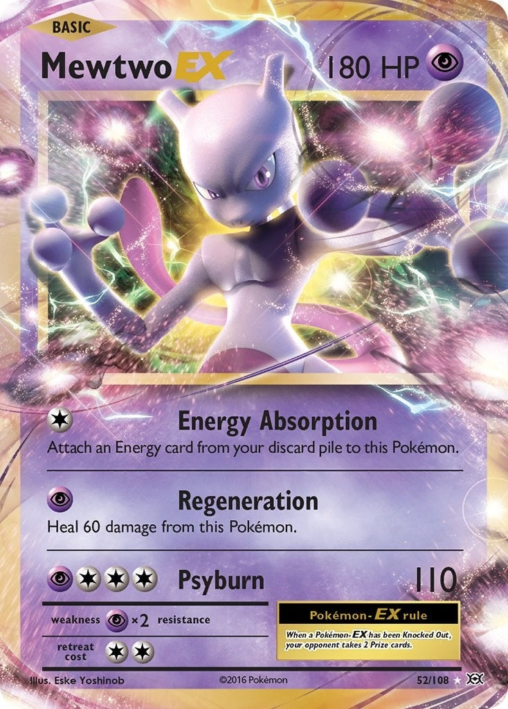 Image for Mewtwo EX (52/108) (EVO) - Pokemon