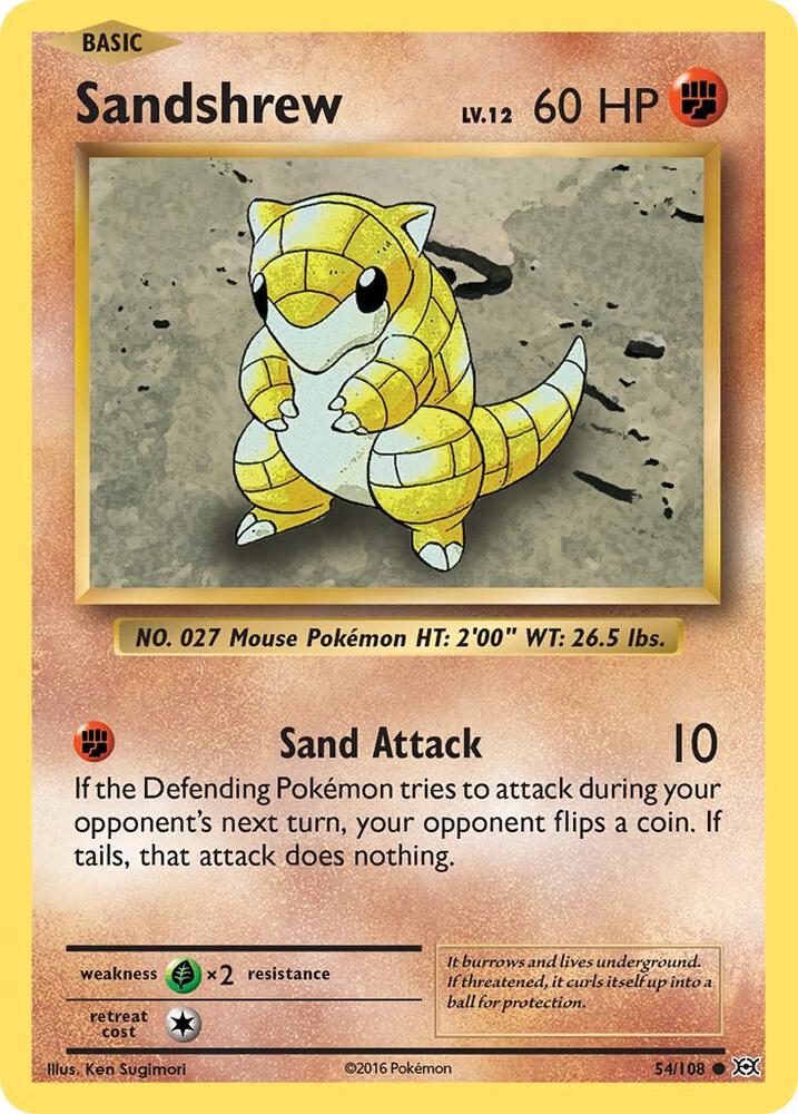 Image for Sandshrew (54/108) (EVO) - Pokemon