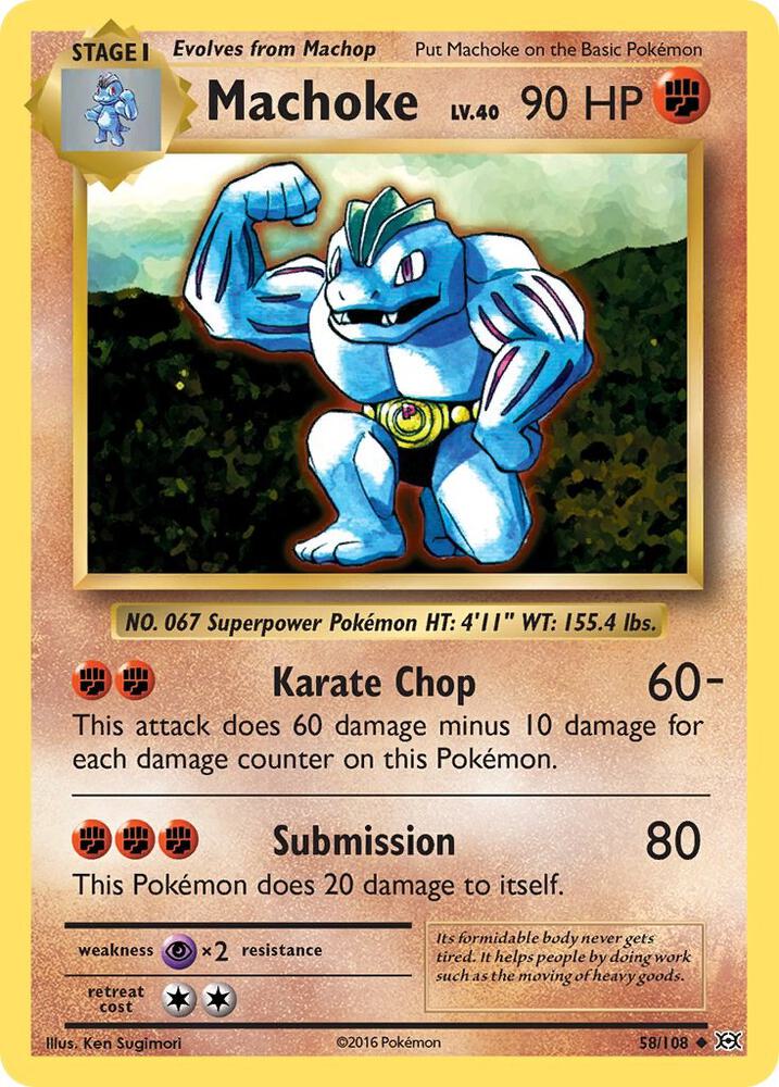 Image for Machoke (58/108) (EVO) - Pokemon
