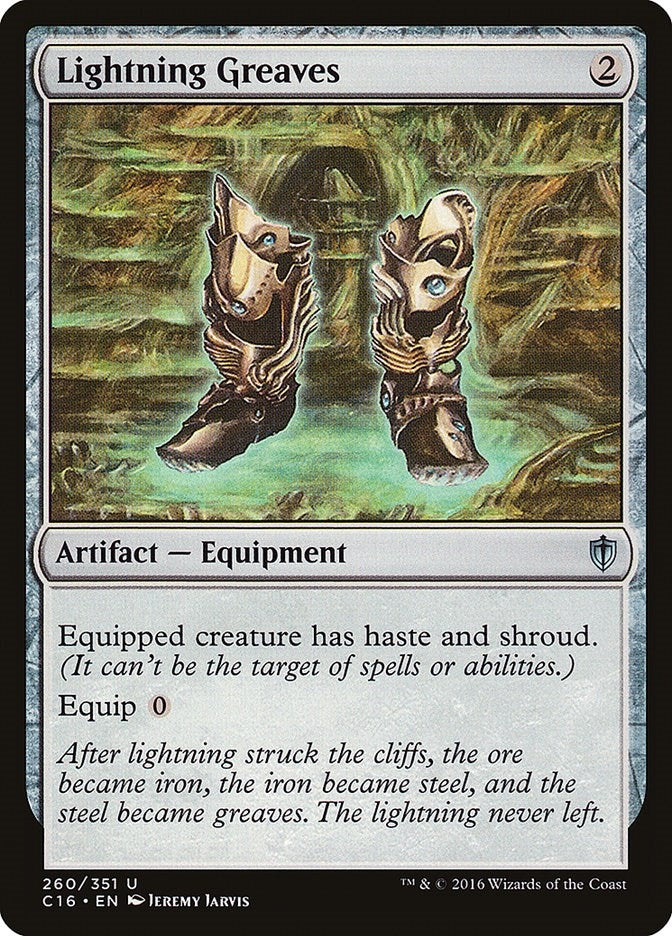Image for Lightning Greaves (260) (C16) - Magic: The Gathering