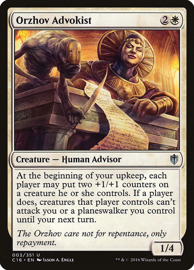 Image for Orzhov Advokist (3) (C16) - Magic: The Gathering