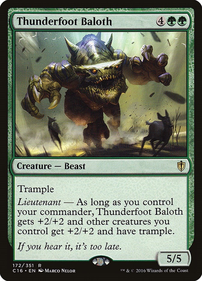 Image for Thunderfoot Baloth (172) (C16) - Magic: The Gathering