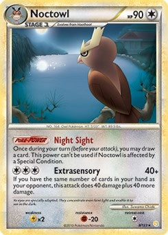 Image for Noctowl - 8/123 (HeartGold & SoulSilver) (008/123) (PR) - Pokemon