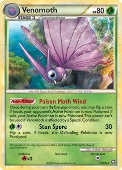 Image for Venomoth - 11/102 (HGSS Triumphant) (011/102) (PR) - Pokemon
