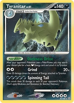 Image for Tyranitar - 30/100 (DP Stormfront) (030/100) (PR) - Pokemon
