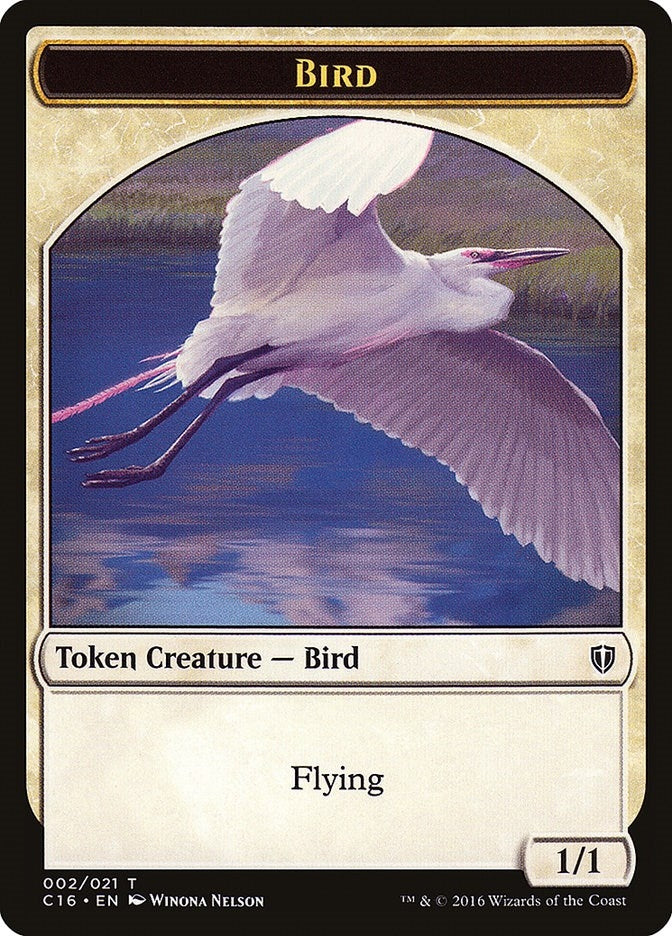 Image for Bird (002) // Saproling (016) Double-Sided Token (2 // 16) (C16) - Magic: The Gathering