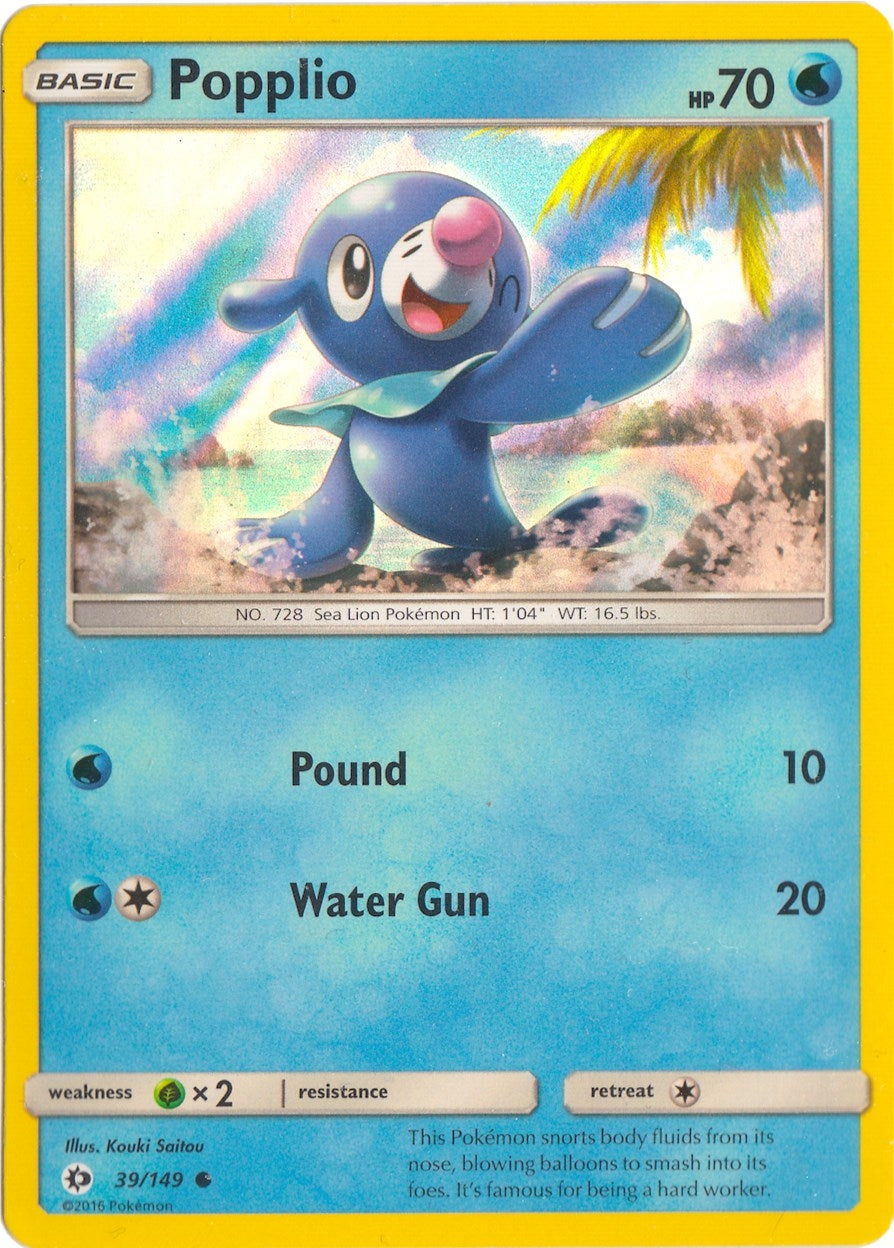 Image for Popplio - 39/149 (Water Web Holo) (039/149) (MCAP) - Pokemon