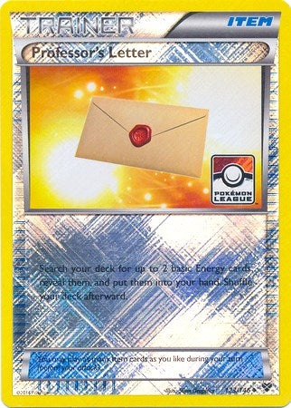 Image for Professor's Letter - 123/146 (Pokemon League) (123/146) (PR) - Pokemon