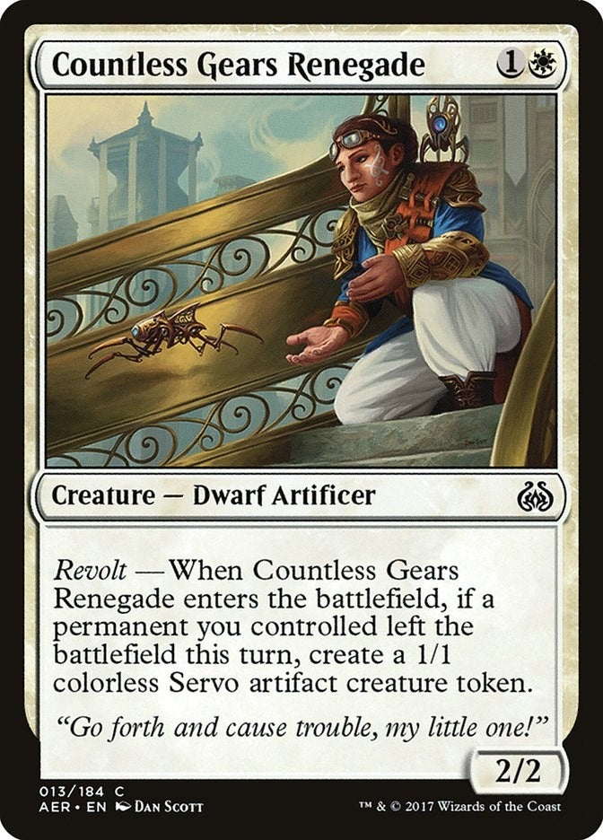 Image for Countless Gears Renegade (13) (AER) - Magic: The Gathering