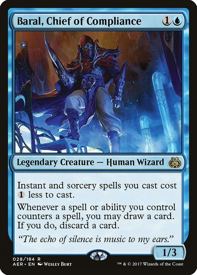Image for Baral, Chief of Compliance (28) (AER) - Magic: The Gathering