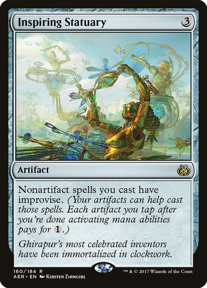 Image for Inspiring Statuary (160) (AER) - Magic: The Gathering