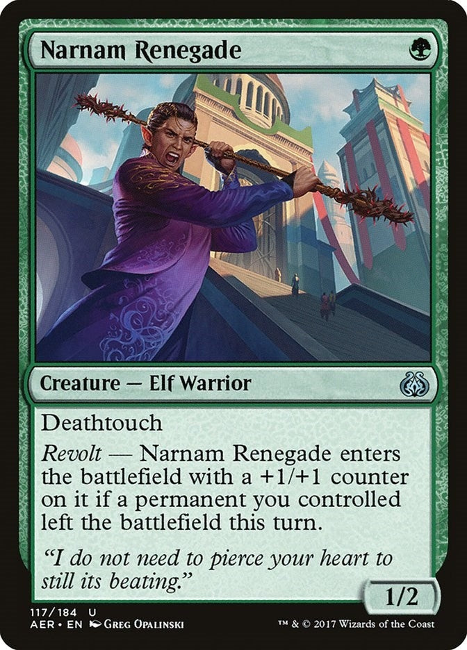 Image for Narnam Renegade (117) (AER) - Magic: The Gathering