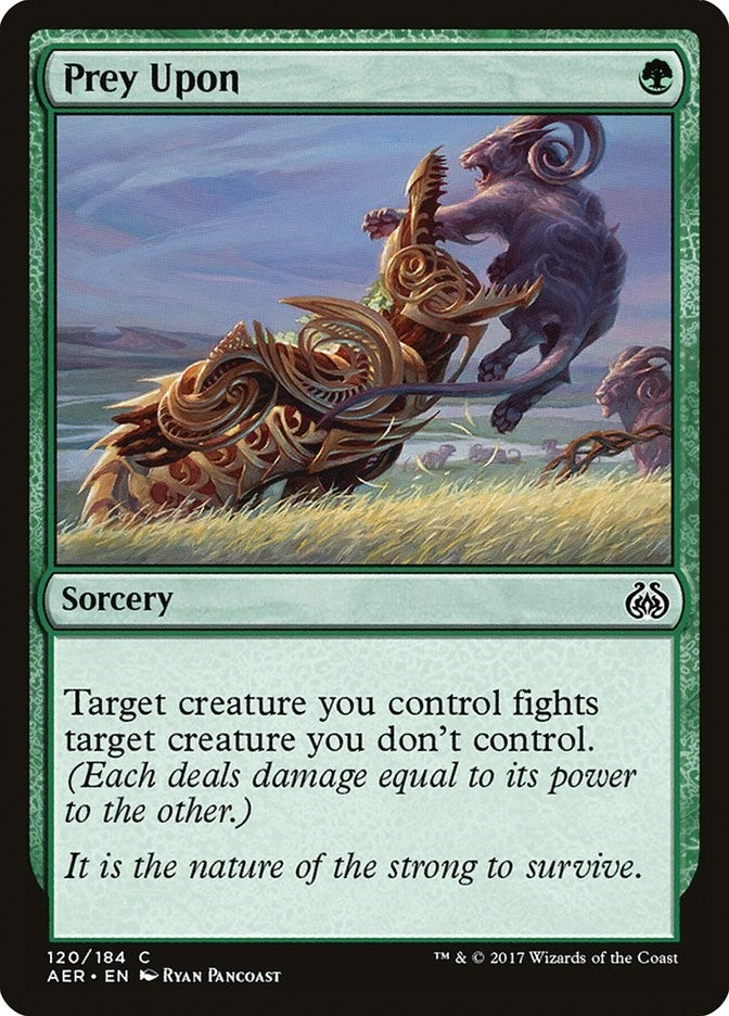 Image for Prey Upon (120) (AER) - Magic: The Gathering