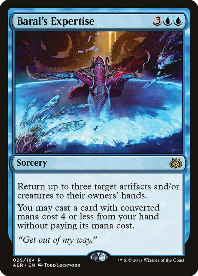 Image for Baral's Expertise (29) (AER) - Magic: The Gathering