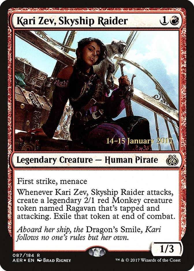 Image for Kari Zev, Skyship Raider (87) - Magic: The Gathering