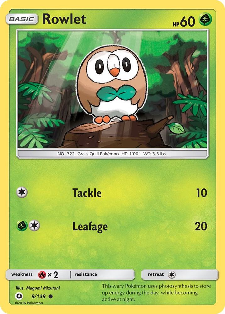 Image for Rowlet (9/149) (SM01) - Pokemon