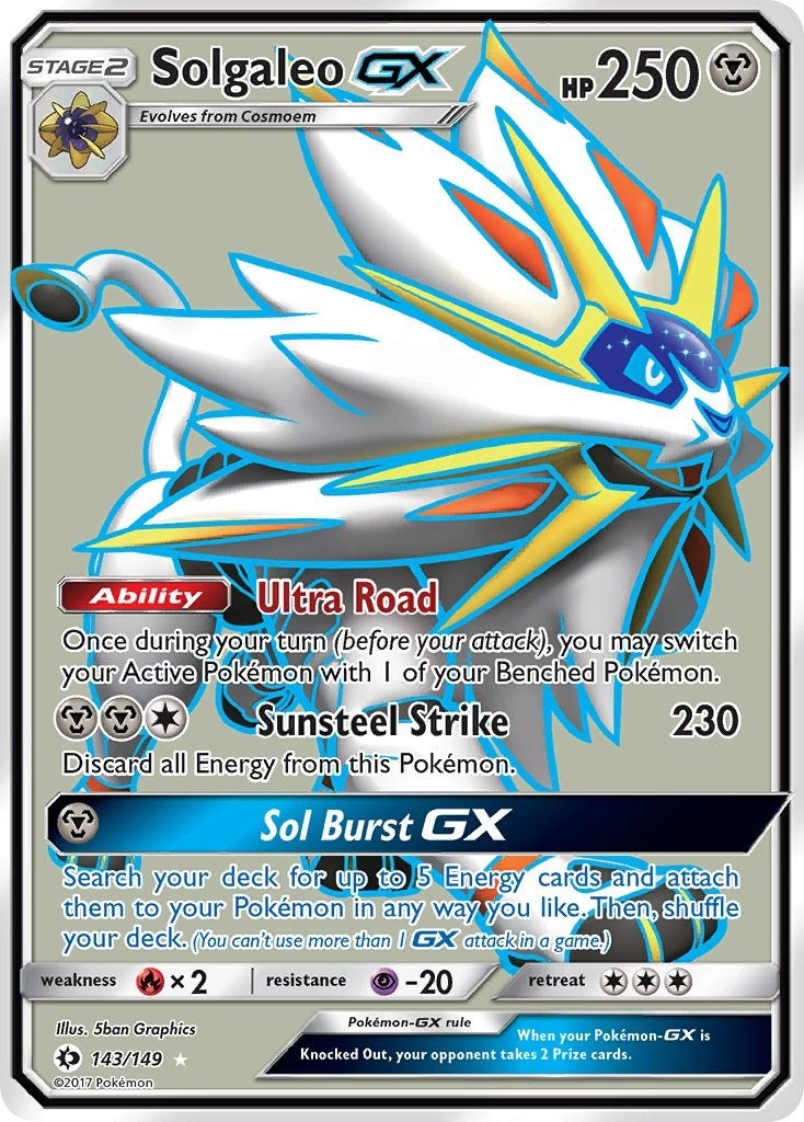 Image for Solgaleo GX (Full Art) (143/149) (SM01) - Pokemon
