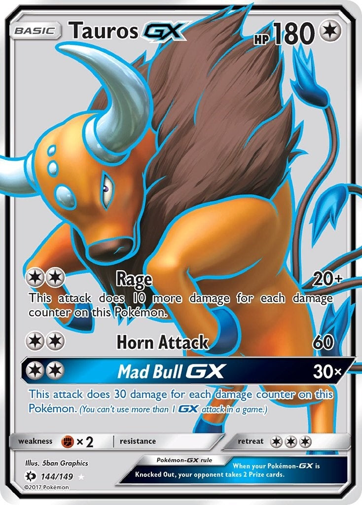 Image for Tauros GX (Full Art) (144/149) (SM01) - Pokemon