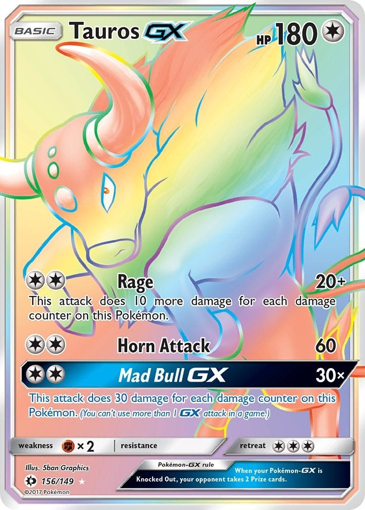 Image for Tauros GX (Secret) (156/149) (SM01) - Pokemon